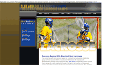 Desktop Screenshot of blueandgoldlacrossecamps.com